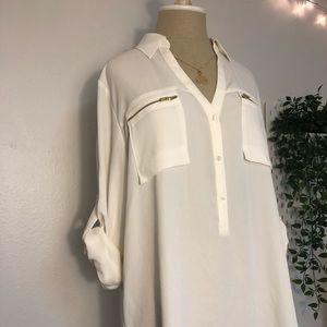 Large white/cream express shirt!